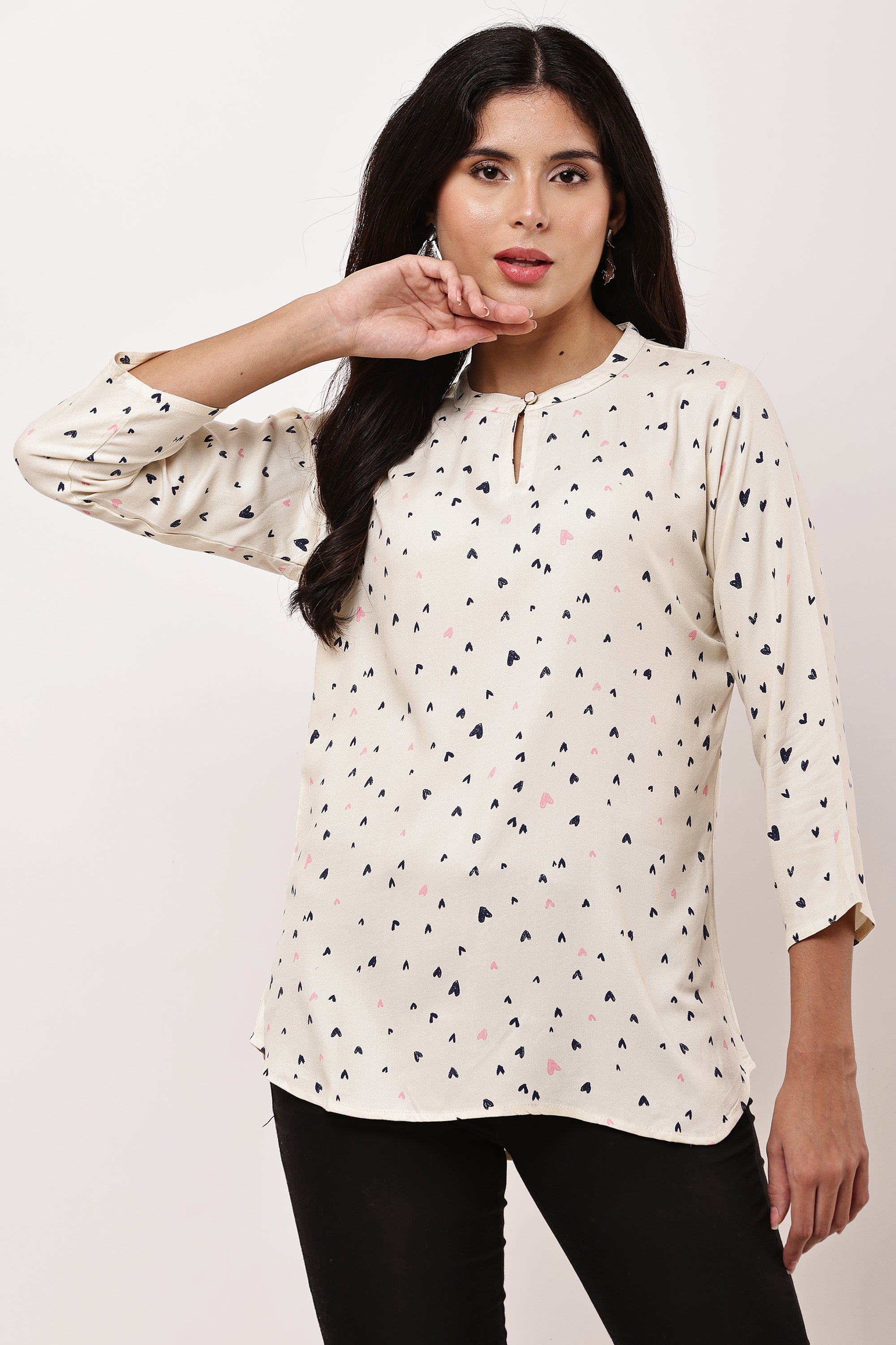 Elegant Hearts Kurti